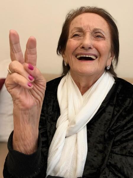 Dona Amalia, 91, esbanja espontaneidade ao ser envolvida nas presepadas do neto    - Arquivo pessoal - Arquivo pessoal